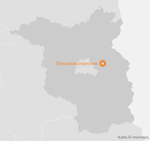 Karte Brandenburg: Strausseeschwimmen, Strausberg