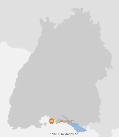 Karte Baden-Württemberg: Töpfermarkt, Gailingen am Hochrhein