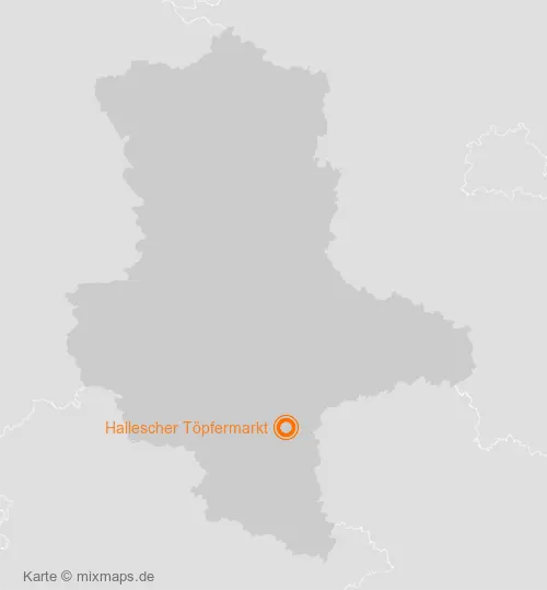 Karte Sachsen-Anhalt: Hallescher Töpfermarkt, Halle (Saale)