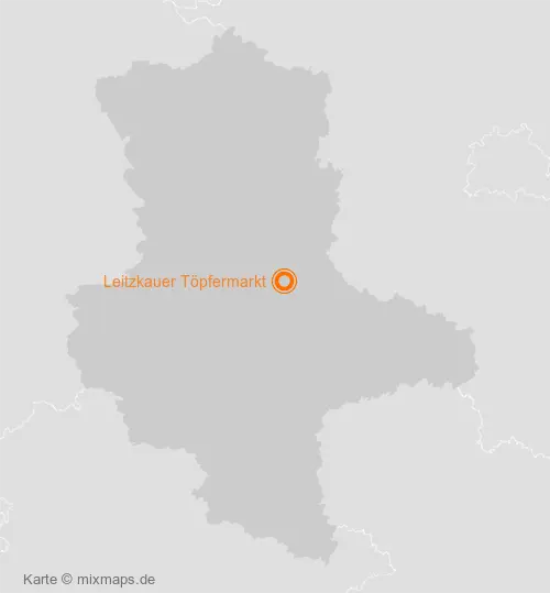 Karte Sachsen-Anhalt: Leitzkauer Töpfermarkt, Leitzkau