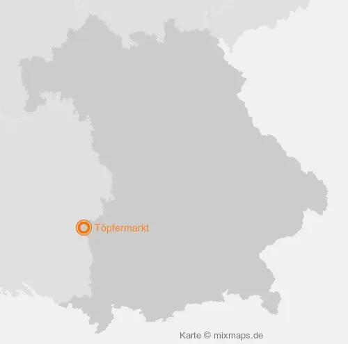 Karte Bayern: Töpfermarkt, Neu-Ulm