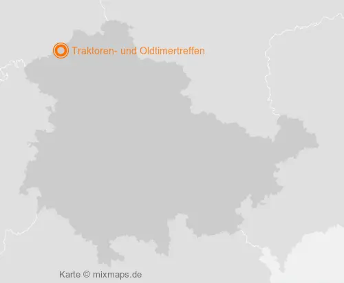 Karte Thüringen: Traktoren- und Oldtimertreffen, Teistungen