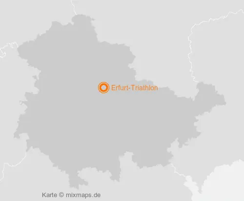 Karte Thüringen: Erfurt-Triathlon, Erfurt