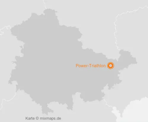 Karte Thüringen: Power-Triathlon, Gera