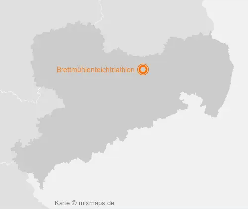 Karte Sachsen: Brettmühlenteichtriathlon, Zschorna