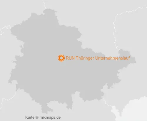 Karte Thüringen: RUN Thüringer Unternehmenslauf, Erfurt