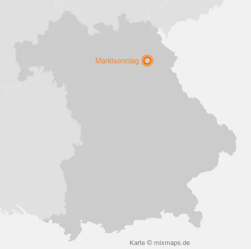 Karte Bayern: Marktsonntag, Kemnath