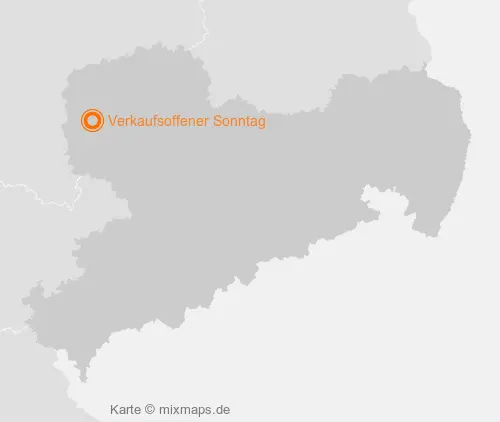 Karte Sachsen: Verkaufsoffener Sonntag, Leipzig