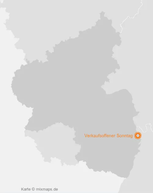 Karte Rheinland-Pfalz: Verkaufsoffener Sonntag, Ludwigshafen am Rhein