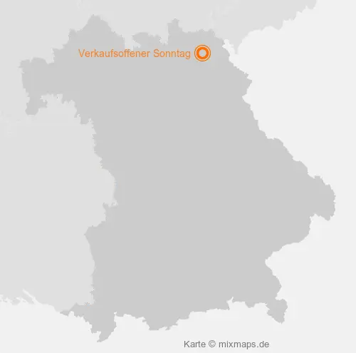 Karte Bayern: Verkaufsoffener Sonntag, Münchberg