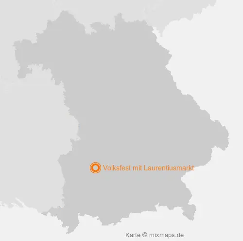 Karte Bayern: Volksfest mit Laurentiusmarkt, Bobingen