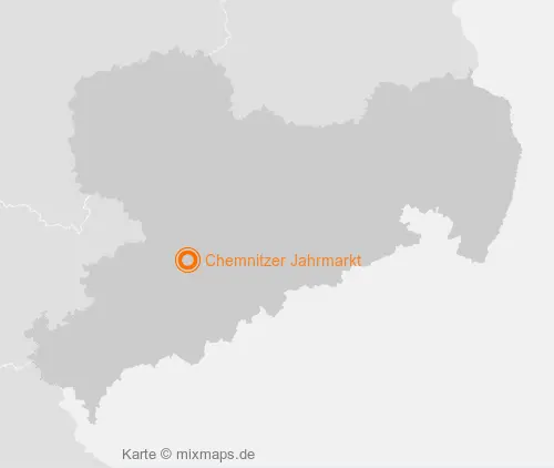 Karte Sachsen: Chemnitzer Jahrmarkt, Chemnitz