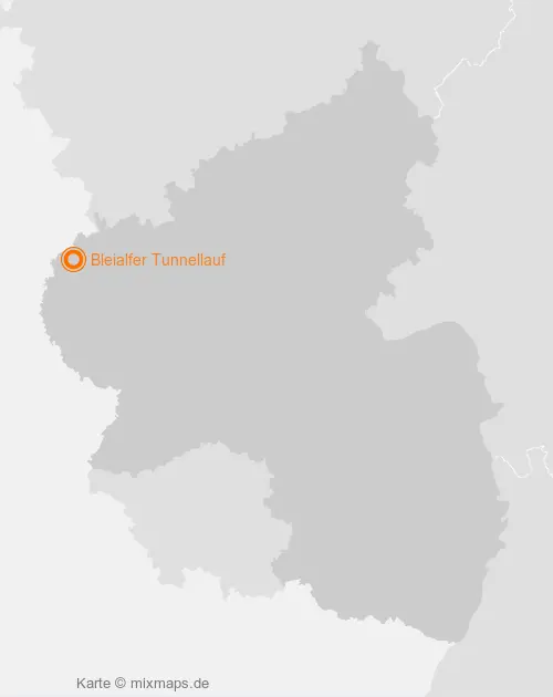 Karte Rheinland-Pfalz: Bleialfer Tunnellauf, Bleialf