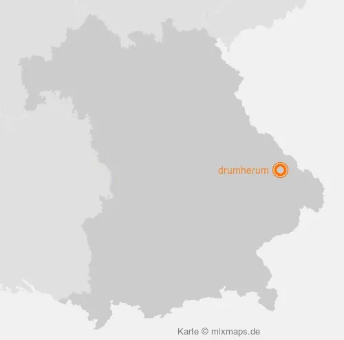 Karte Bayern: drumherum, Regen