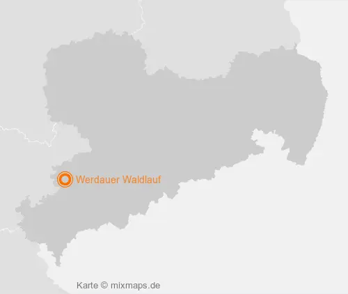 Karte Sachsen: Werdauer Waldlauf, Werdau