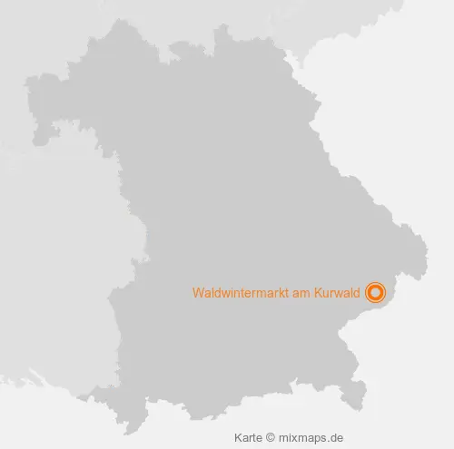 Karte Bayern: Waldwintermarkt am Kurwald, Bad Griesbach