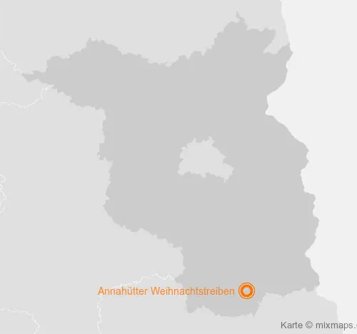 Karte Brandenburg: Annahütter Weihnachtstreiben, Annahütte