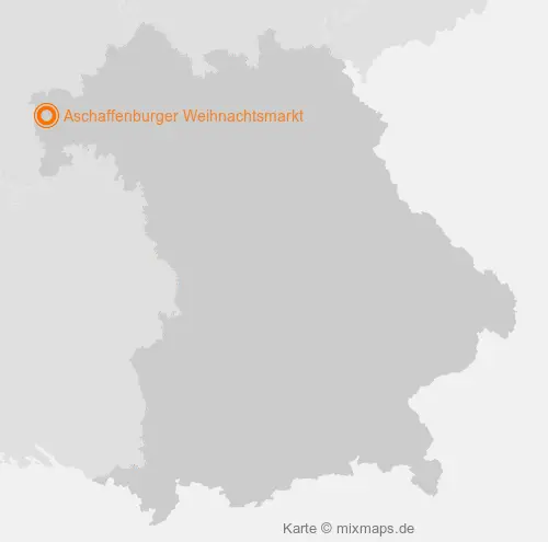 Karte Bayern: Aschaffenburger Weihnachtsmarkt, Aschaffenburg