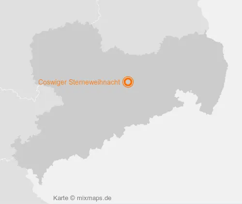 Karte Sachsen: Coswiger Sterneweihnacht, Coswig