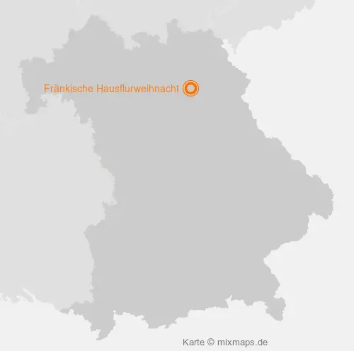 Karte Bayern: Fränkische Hausflurweihnacht, Creußen