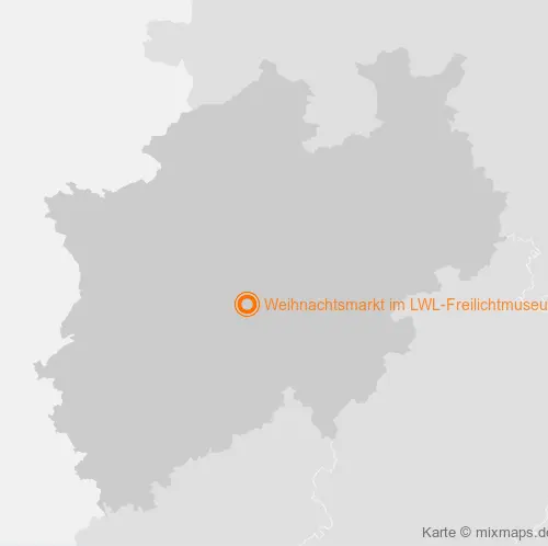 Karte Nordrhein-Westfalen: Weihnachtsmarkt im LWL-Freilichtmuseum, Hagen