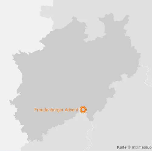 Karte Nordrhein-Westfalen: Freudenberger Advent, Freudenberg