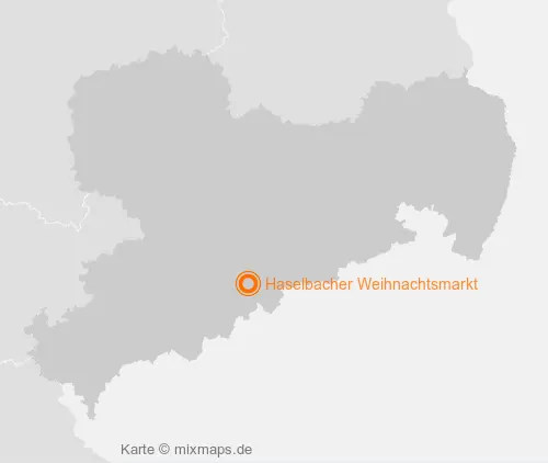 Karte Sachsen: Haselbacher Weihnachtsmarkt, Haselbach