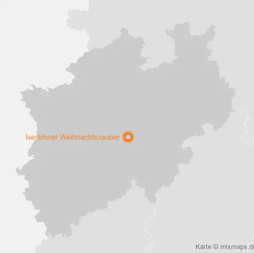 Karte Nordrhein-Westfalen: Iserlohner Weihnachtszauber, Iserlohn