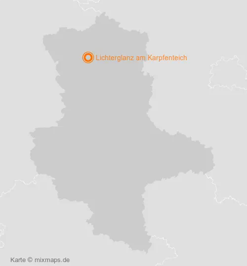 Karte Sachsen-Anhalt: Lichterglanz am Karpfenteich, Kalbe (Milde)