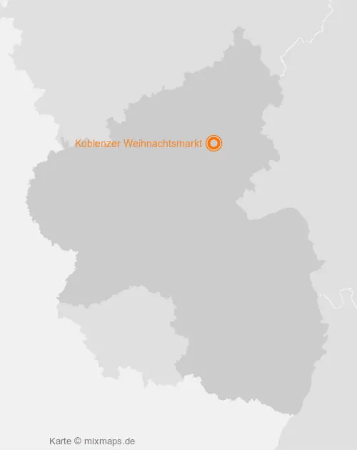 Karte Rheinland-Pfalz: Koblenzer Weihnachtsmarkt, Koblenz