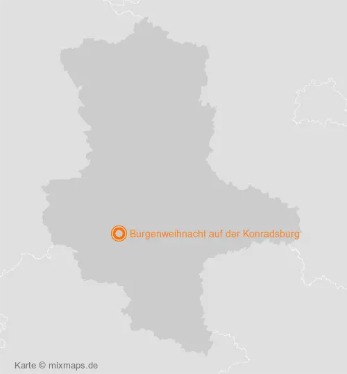 Karte Sachsen-Anhalt: Burgenweihnacht auf der Konradsburg, Falkenstein/Harz