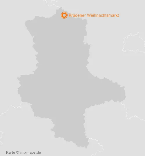 Karte Sachsen-Anhalt: Krüdener Weihnachtsmarkt, Krüden