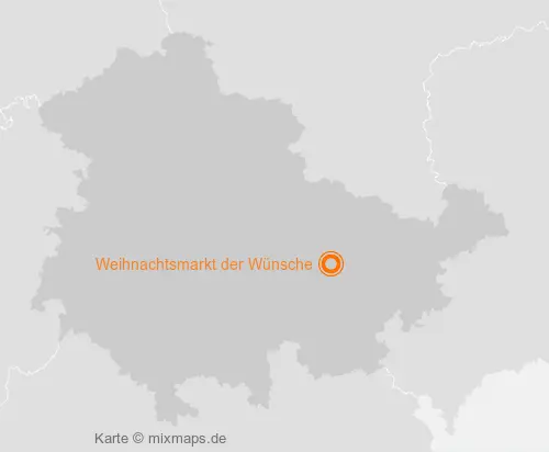 Karte Thüringen: Weihnachtsmarkt der Wünsche, Seitenroda