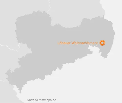 Karte Sachsen: Löbauer Weihnachtsmarkt, Löbau