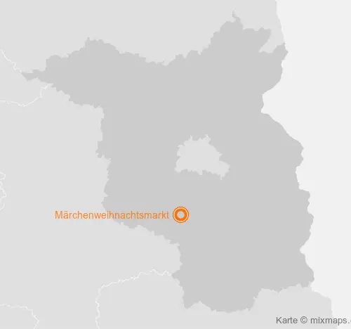 Karte Brandenburg: Märchenweihnachtsmarkt, Luckenwalde