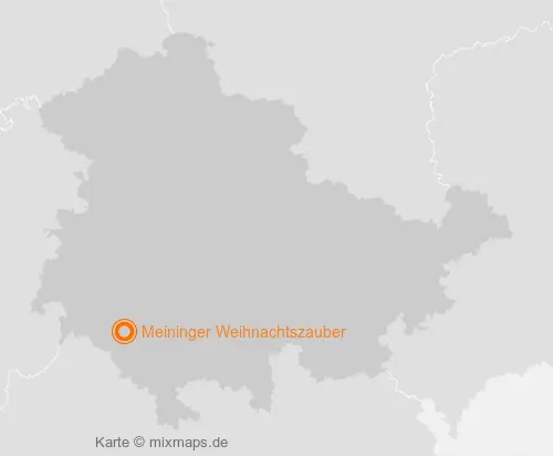 Karte Thüringen: Meininger Weihnachtszauber, Meiningen