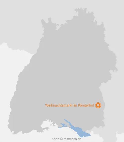 Karte Baden-Württemberg: Weihnachtsmarkt im Klosterhof, Ochsenhausen
