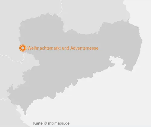 Karte Sachsen: Weihnachtsmarkt und Adventsmesse, Pegau