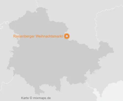 Karte Thüringen: Rastenberger Weihnachtsmarkt, Rastenberg