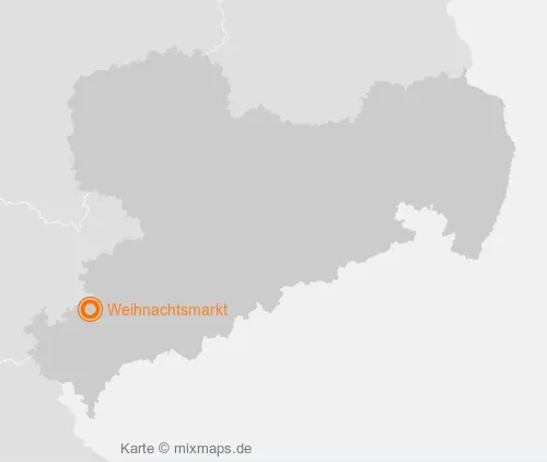 Karte Sachsen: Weihnachtsmarkt, Reichenbach/Vogtland