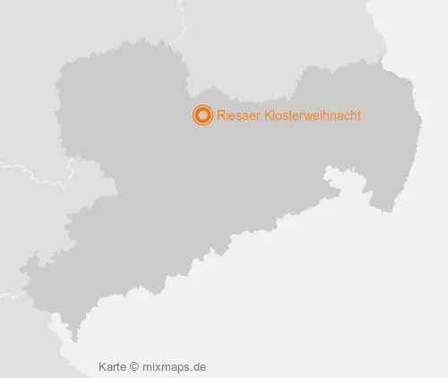 Karte Sachsen: Riesaer Klosterweihnacht, Riesa