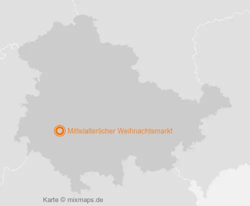 Karte Thüringen: Mittelalterlicher Weihnachtsmarkt, Schmalkalden