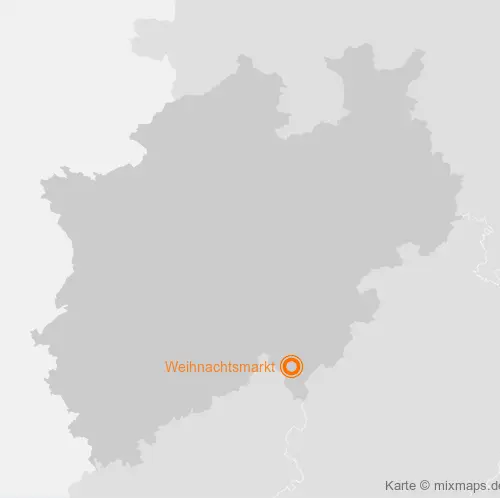 Karte Nordrhein-Westfalen: Weihnachtsmarkt, Siegen