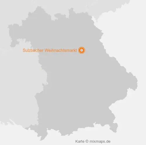 Karte Bayern: Sulzbacher Weihnachtsmarkt, Sulzbach-Rosenberg