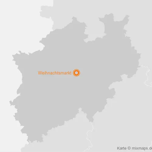 Karte Nordrhein-Westfalen: Weihnachtsmarkt, Unna