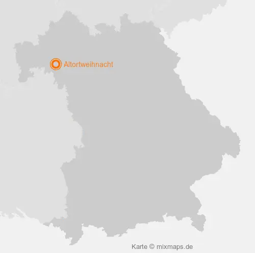 Karte Bayern: Altortweihnacht, Veitshöchheim