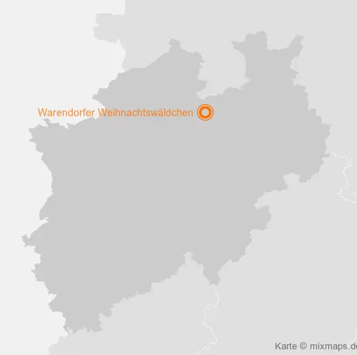 Karte Nordrhein-Westfalen: Warendorfer Weihnachtswäldchen, Warendorf