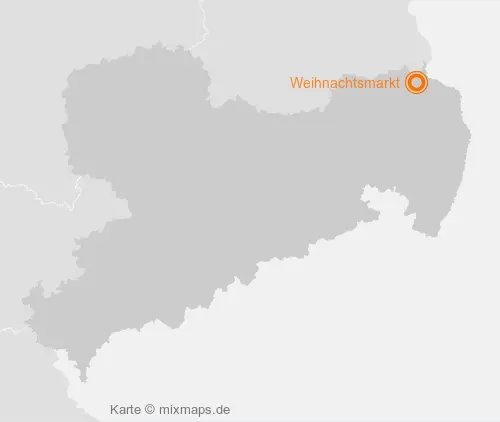 Karte Sachsen: Weihnachtsmarkt, Weißwasser