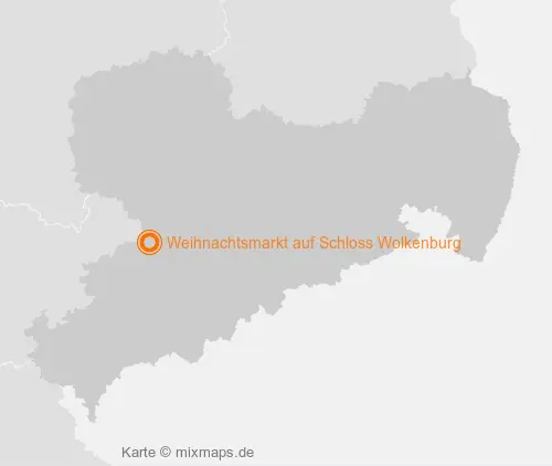 Karte Sachsen: Weihnachtsmarkt auf Schloss Wolkenburg, Limbach-Oberfrohna