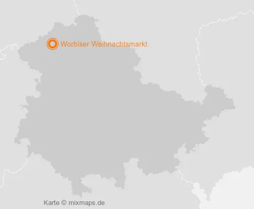 Karte Thüringen: Worbiser Weihnachtsmarkt, Worbis